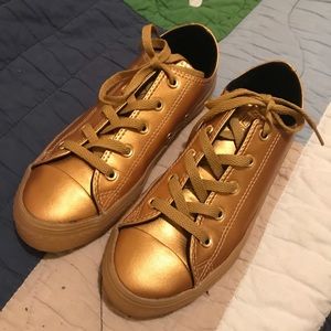 Gold Converse, Boys Size 3